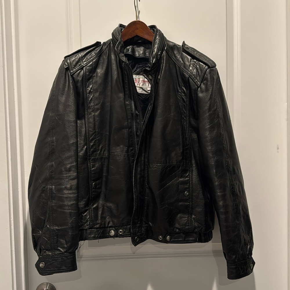 Vintage Chessking Genuine Leather Jacket